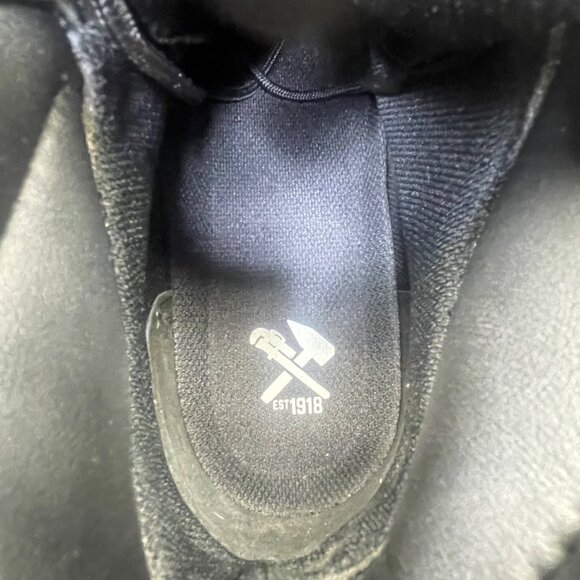 Iron Age Mens Black Leather Work Boots ASTM Steel Toe Slip-Resistant Size 11.5M main image 4